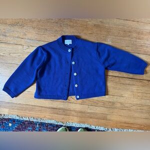 Nikki Chasin Shiloh Lapis Blue Button-up Cardigan Small